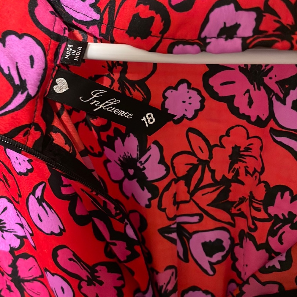 Patterned midi dress